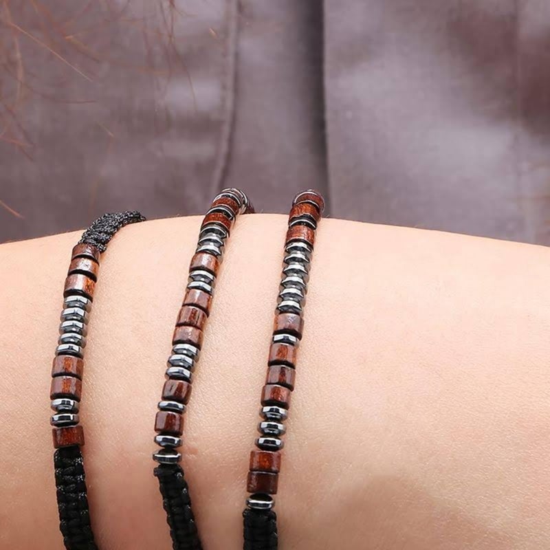 RINTOLER Store Morse Code Bracelets for Women Men Gifts for Her Best Friend Funny Inspirational Bracelets for Women Jewelry Adjustable Silk Beaded Wrap Bracelet - Image 4
